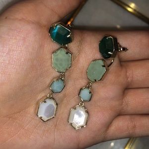 Kendra Scott - Ruthie Earrings in Green Shades